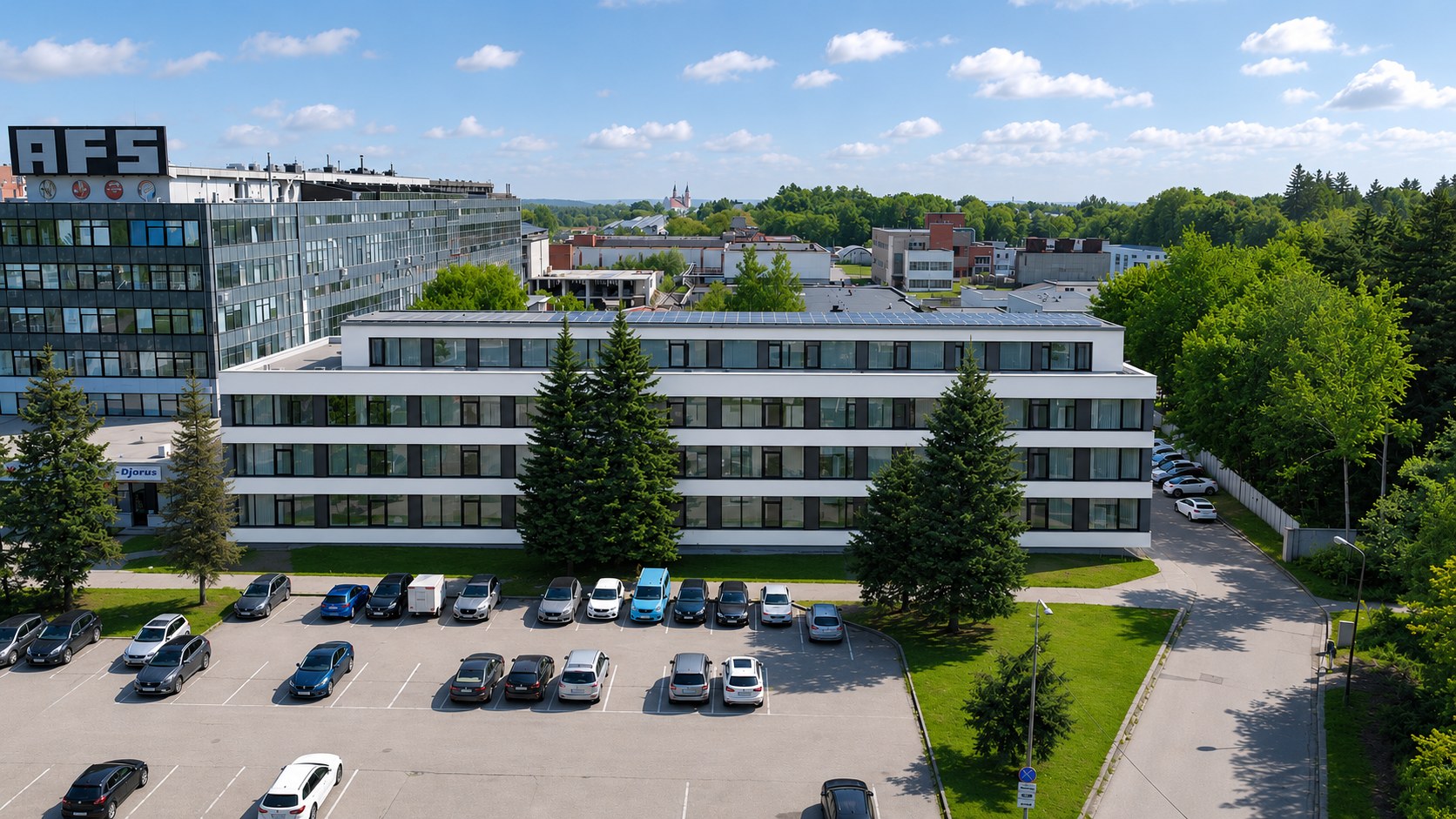 Ateities g. 10A pastatas iš oro