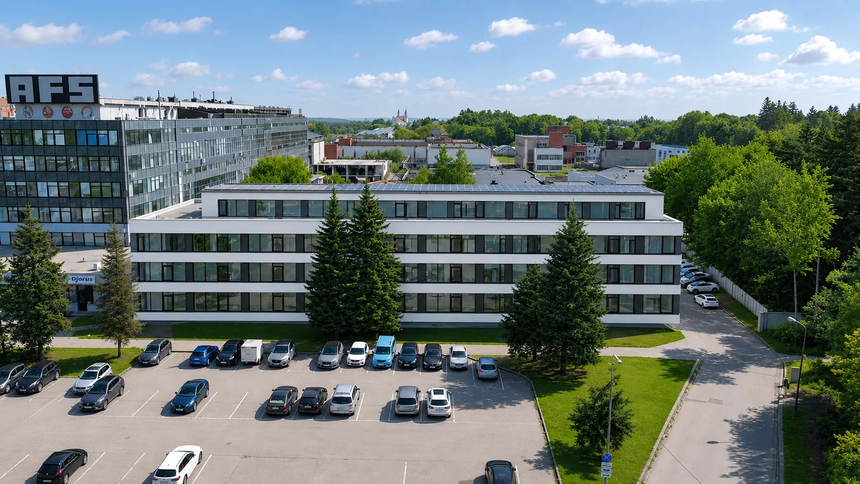 Ateities g. 10A pastatas iš oro